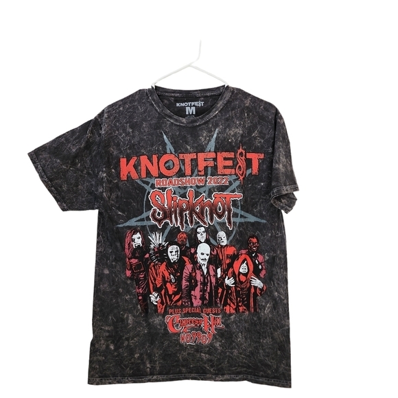 Knotfest Unisex Vintage Grey  Leg 2 Tour T-Shirt - M - Picture 2 of 5
